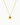 Cara Gold Sculpted Square Pendant Necklace