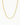 flat ant chain necklace gold
