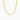 Gold 4mm Figaro Chain Necklace