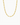 Gold 4mm Figaro Chain Necklace