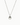 silver cara soft square pendant necklace