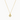 gold round two tone baguette CZ pendant necklace