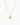 gold round two tone baguette CZ pendant necklace