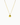 Cara Gold Sculpted Square Pendant Necklace