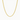 flat ant chain necklace gold